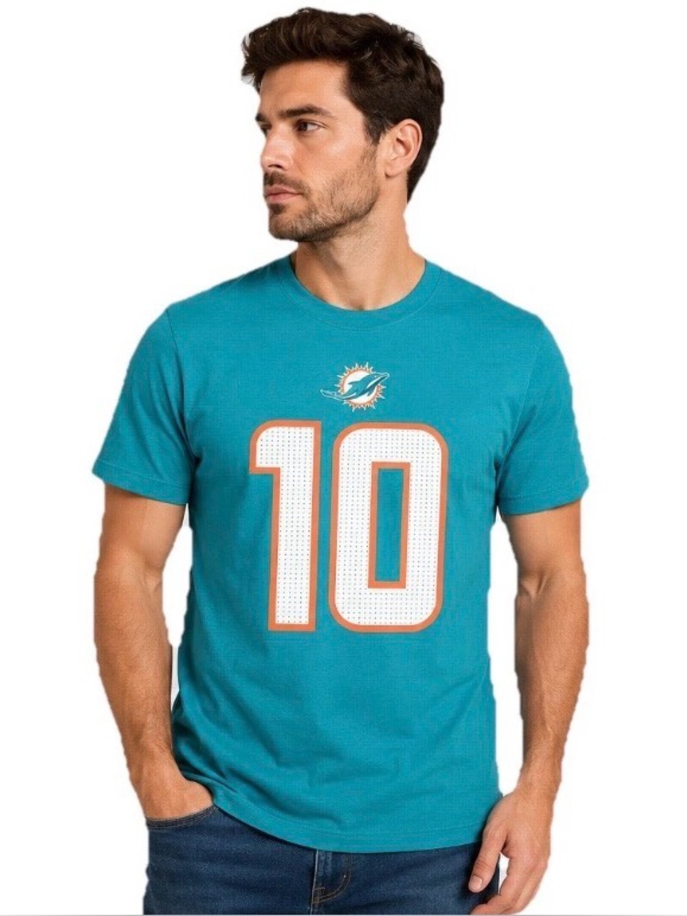 Nike Miami Dolphins Tyreek Hill #10 Aqua T-Shirt Men’s XL NFL New Tags